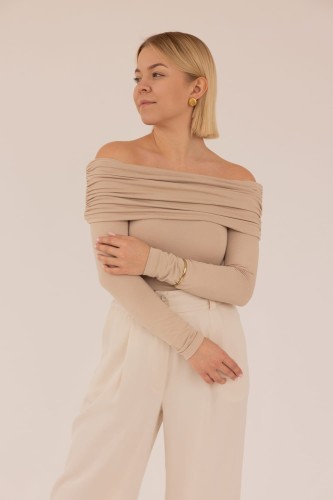 Bluzka Charlotte Beige