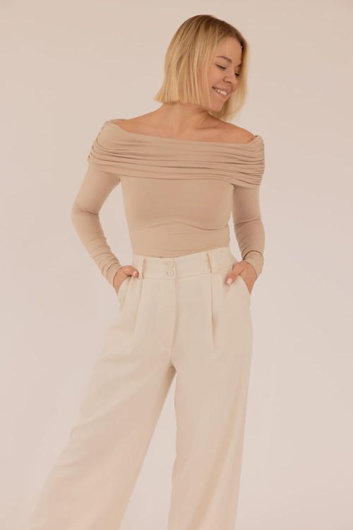 Bluzka Charlotte Beige