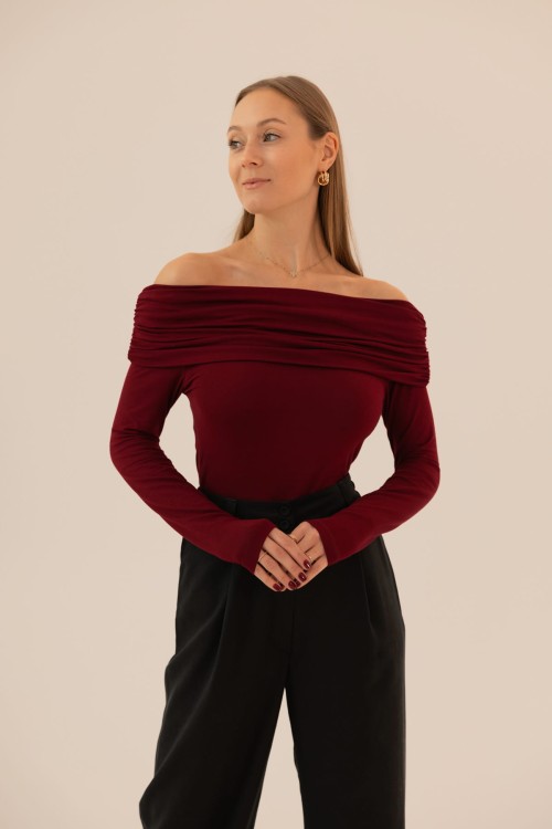 Bluzka Charlotte Burgundy