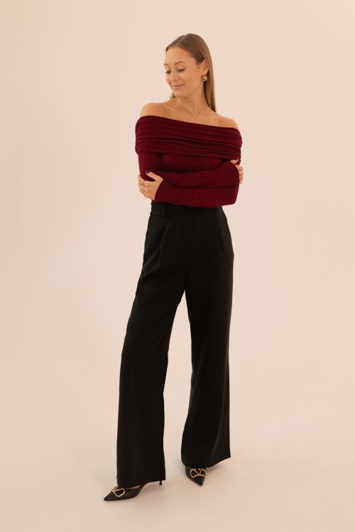Bluzka Charlotte Burgundy