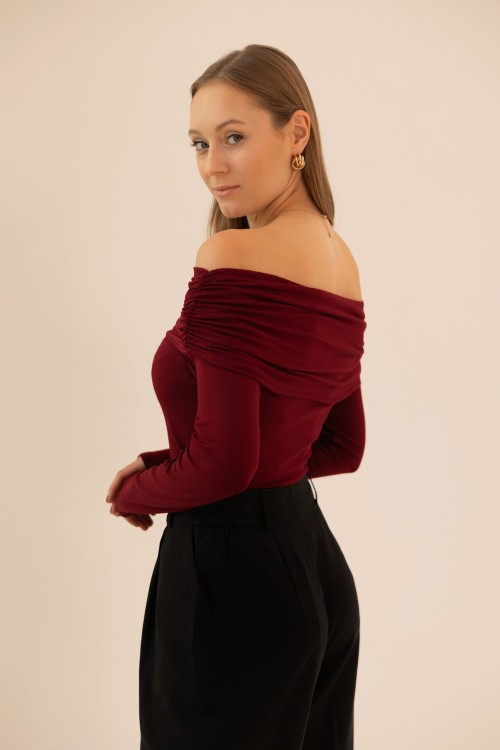 Bluzka Charlotte Burgundy